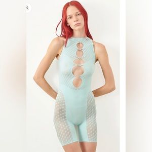 Poster Girl Jetta Jumpsuit Color: Soft Turquoise